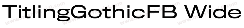 TitlingGothicFB Wide Medium字体转换
